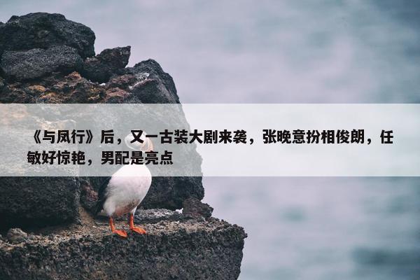 《与凤行》后，又一古装大剧来袭，张晚意扮相俊朗，任敏好惊艳，男配是亮点