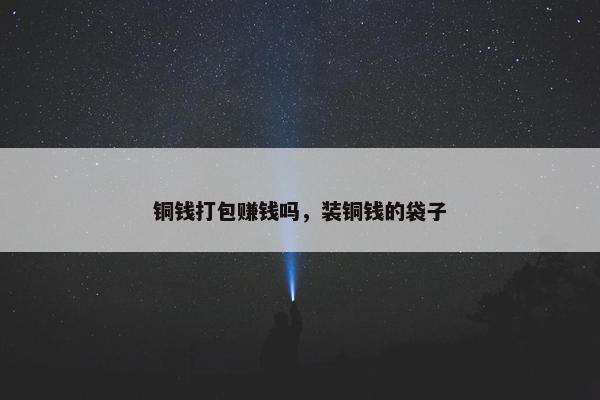 铜钱打包赚钱吗，装铜钱的袋子