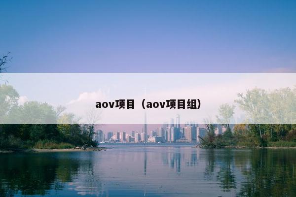 aov项目（aov项目组）